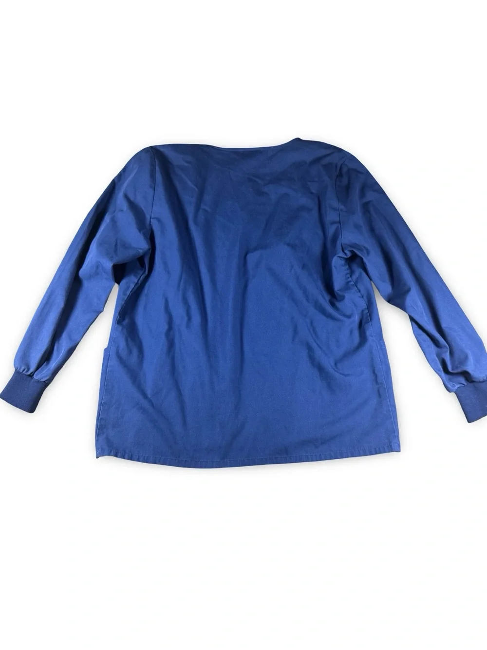 Women’s‎ Scrub Jacket XS Navy Blue Button Snap